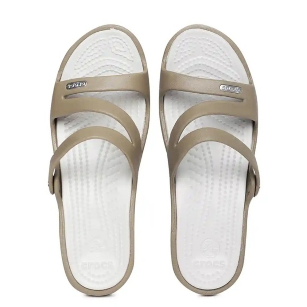Crocs Patricia woman’s sandals size 11 
Beige